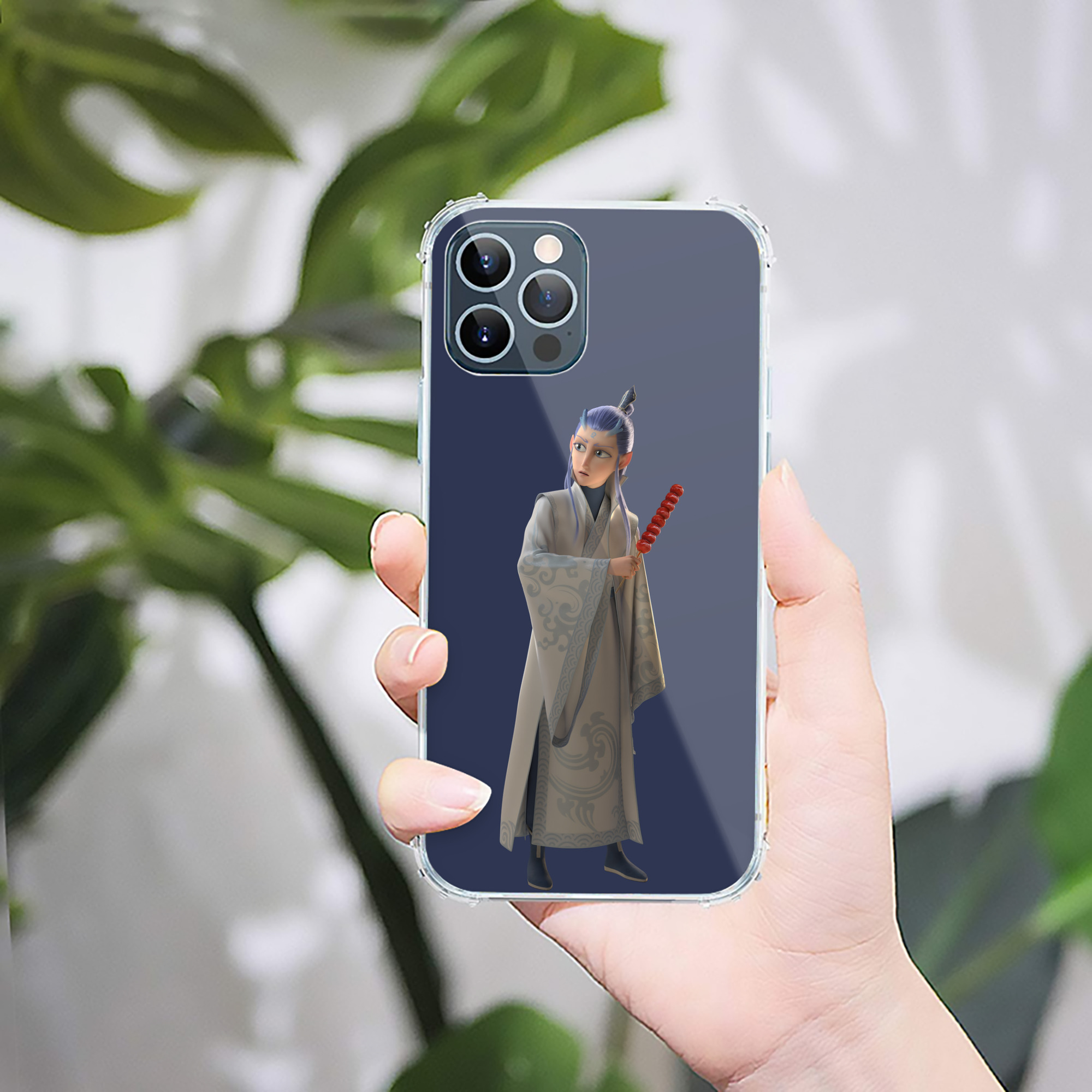 （画像用） Ne Zha 2 ナタ 魔童の大暴れ 【iPhone 12シリーズ対応】透明スマホケース（クリアソフトケース）